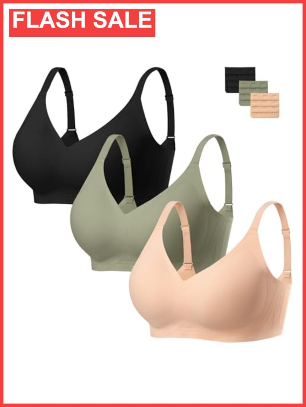 Wireless Jelly Bra Seamless Full Coverage T-Shirt Bra Push-Up Wire Free
